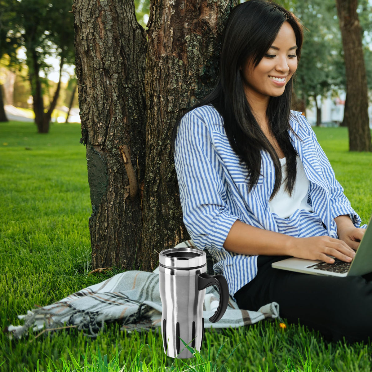 Stainless Steel Thermal Travel Mug 16oz C789463