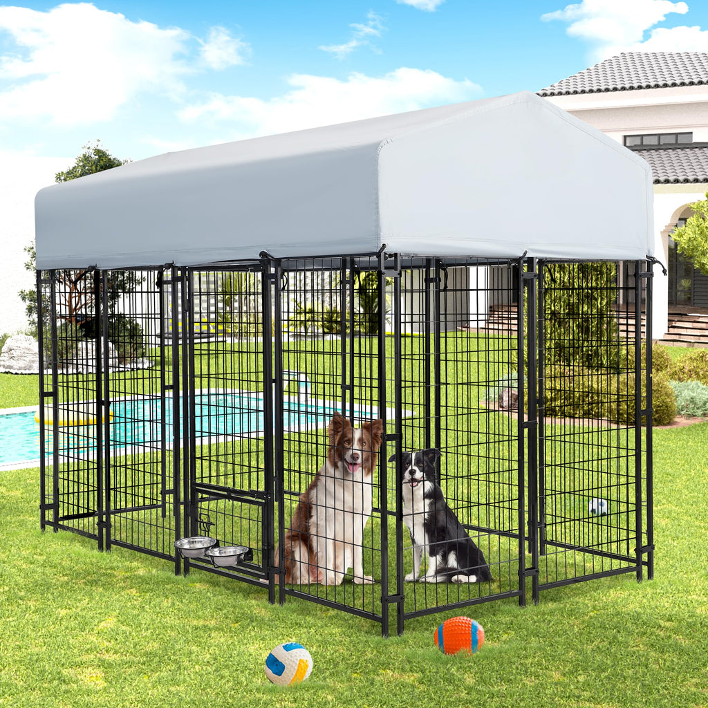 8x4x5.7 FT Outdoor Dog Kennel A89018