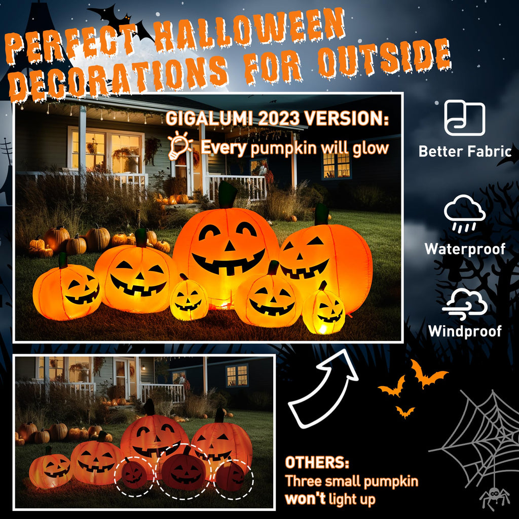 7.5FT Inflatable Outdoor Decoration Pumpkin Z829