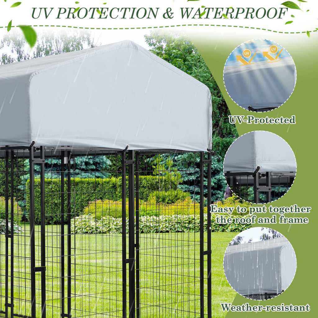 8x4x5.7 FT Outdoor Dog Kennel A89018